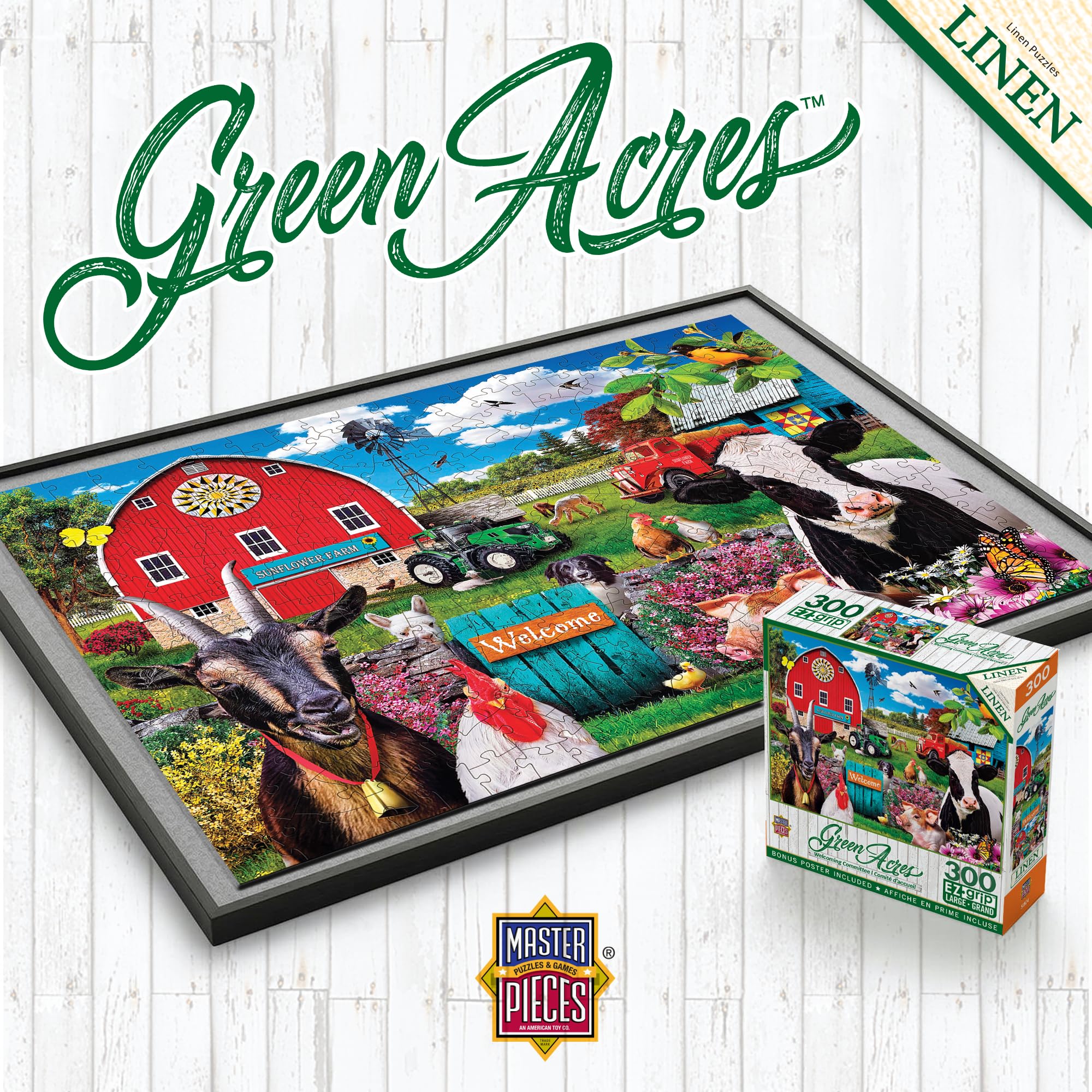 Amazon.com: MasterPieces - 300 Piece Jigsaw Puzzle, Large EZ Grip