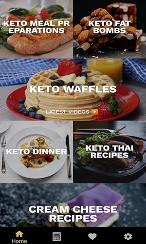 Receitas Keto: Lite e fácil Keto dieta app