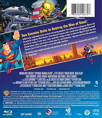 Vista 3 de Superman Brainiac Attacks Blu-ray