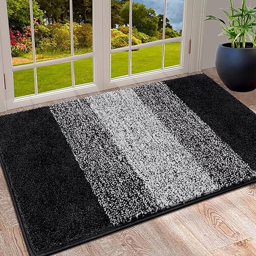 Miniatura 48 de Vaukki Tapete de Entrada Interior, Tapete Antideslizante Absorbente Atrapa Barro para Entrada, Tapete de Piso Interior Lavable, Alfombra de Puerta