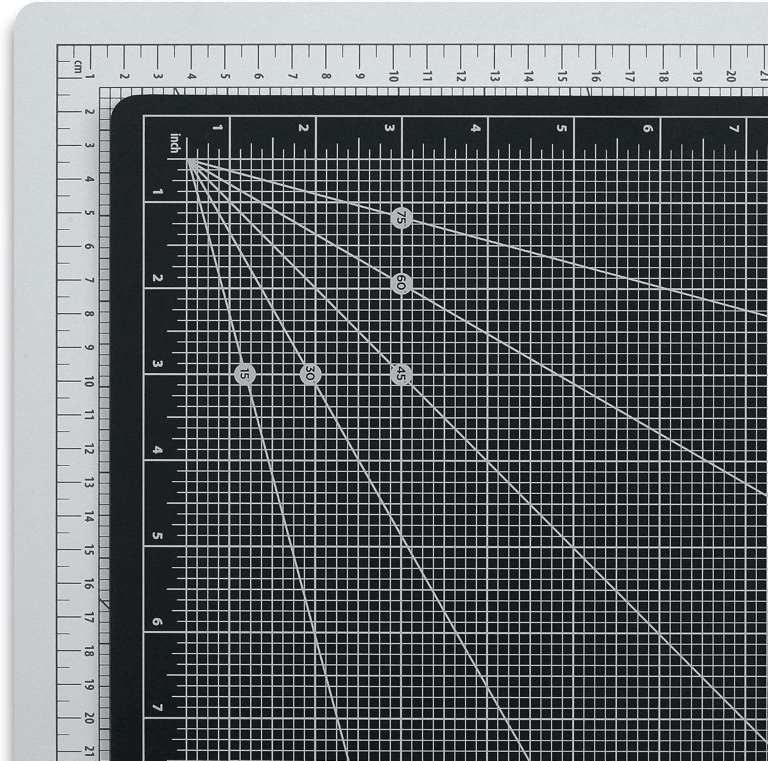 artPOP! Self Healing Cutting Mat, 12 x 18 inches, Grey and Black, Double-Sided with Grid, Non-Slip Surface for Fabric, Crafting, Scrapbooking, Sewing, Journals