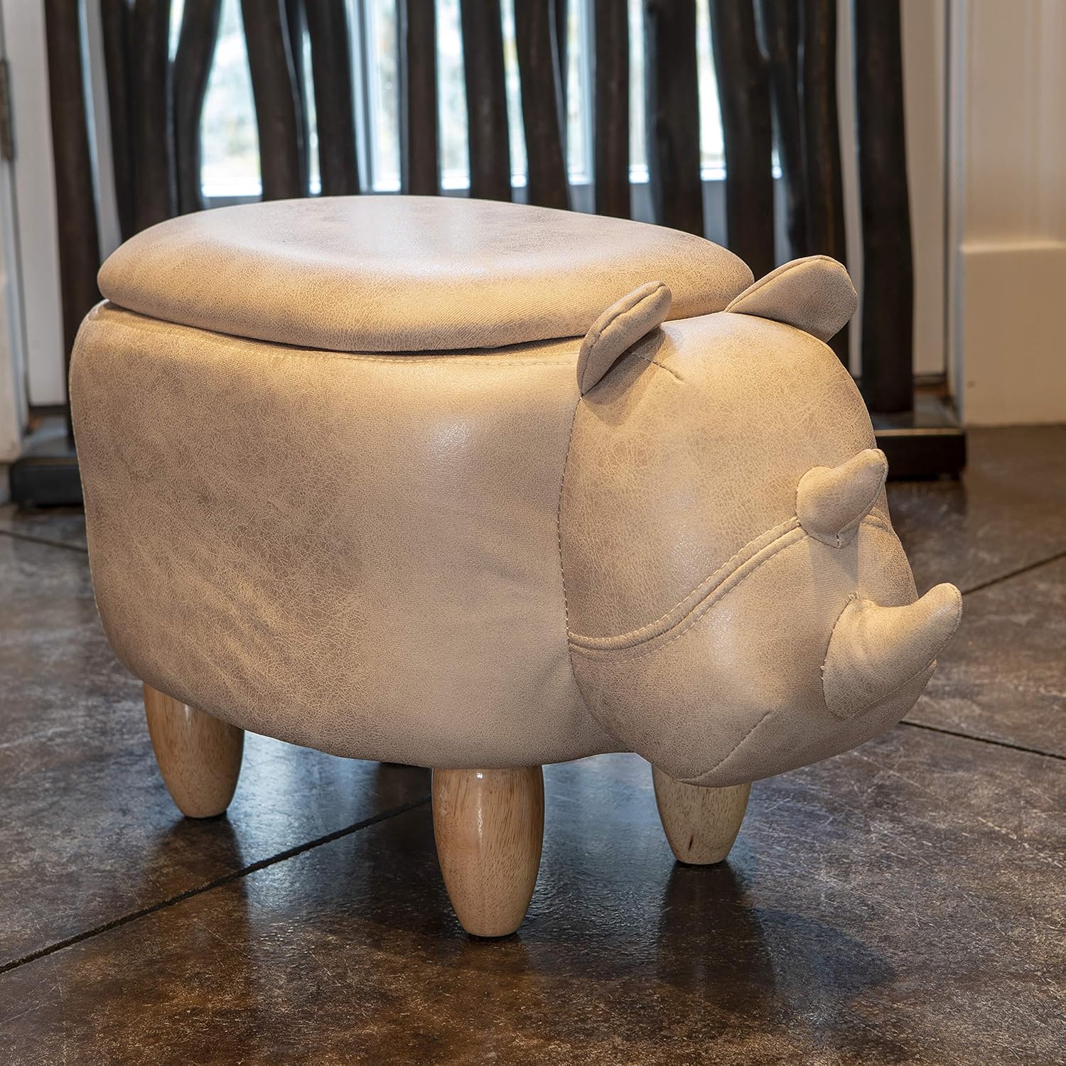 Get Cheap Price Decor Therapy Storage Stool, Rhino