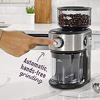 Vista 3 de Mr. Coffee Molinillo de Café con Rebaba Molinillo Automático con 18 Ajustes Preestablecidos para Prensa Francesa, Goteo y Espresso Capacidad de 18