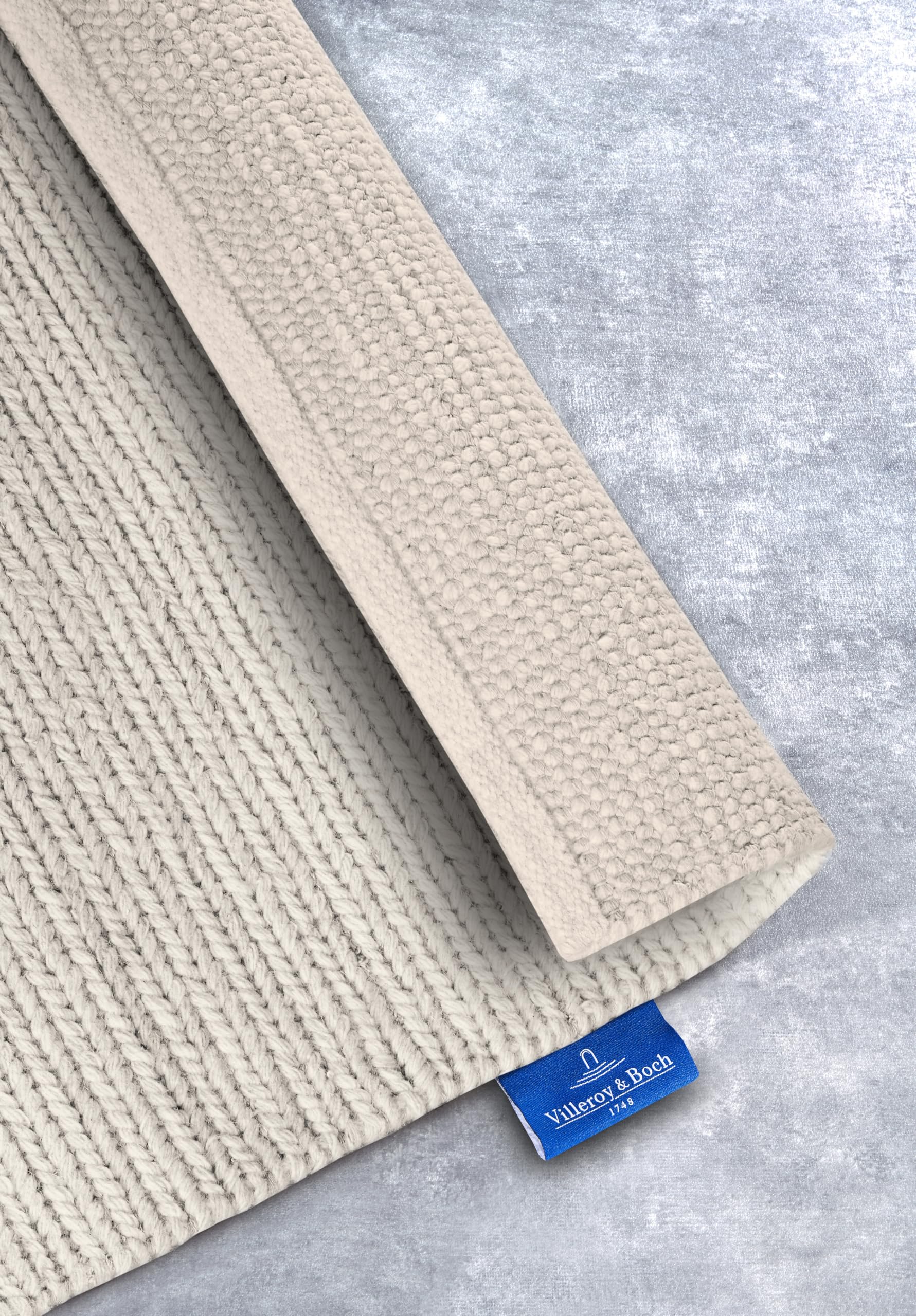 Villeroy & Boch Francois - Alfombra de Lana Natural para salón, Tejida a Mano y respetuosa con el Medio Ambiente, para salón, Dormitorio, Comedor, Pasillo, Cocina, Color Blanco Natural, 80 x 200 cm