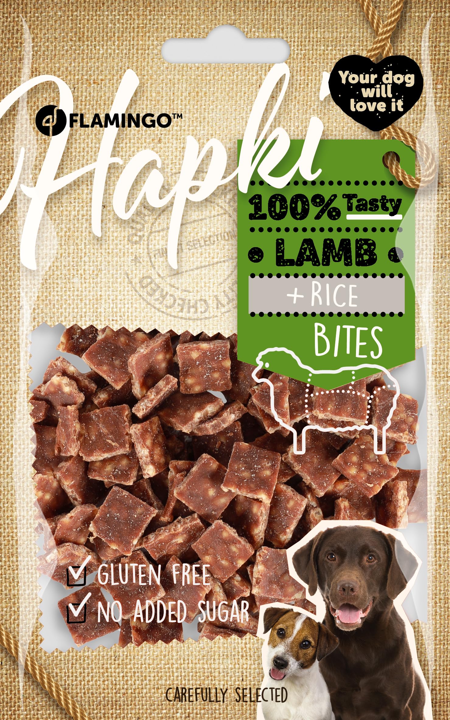 FlamingoSNACKS HAPKI CHUNKS LAMB & RICE BITES 85GR