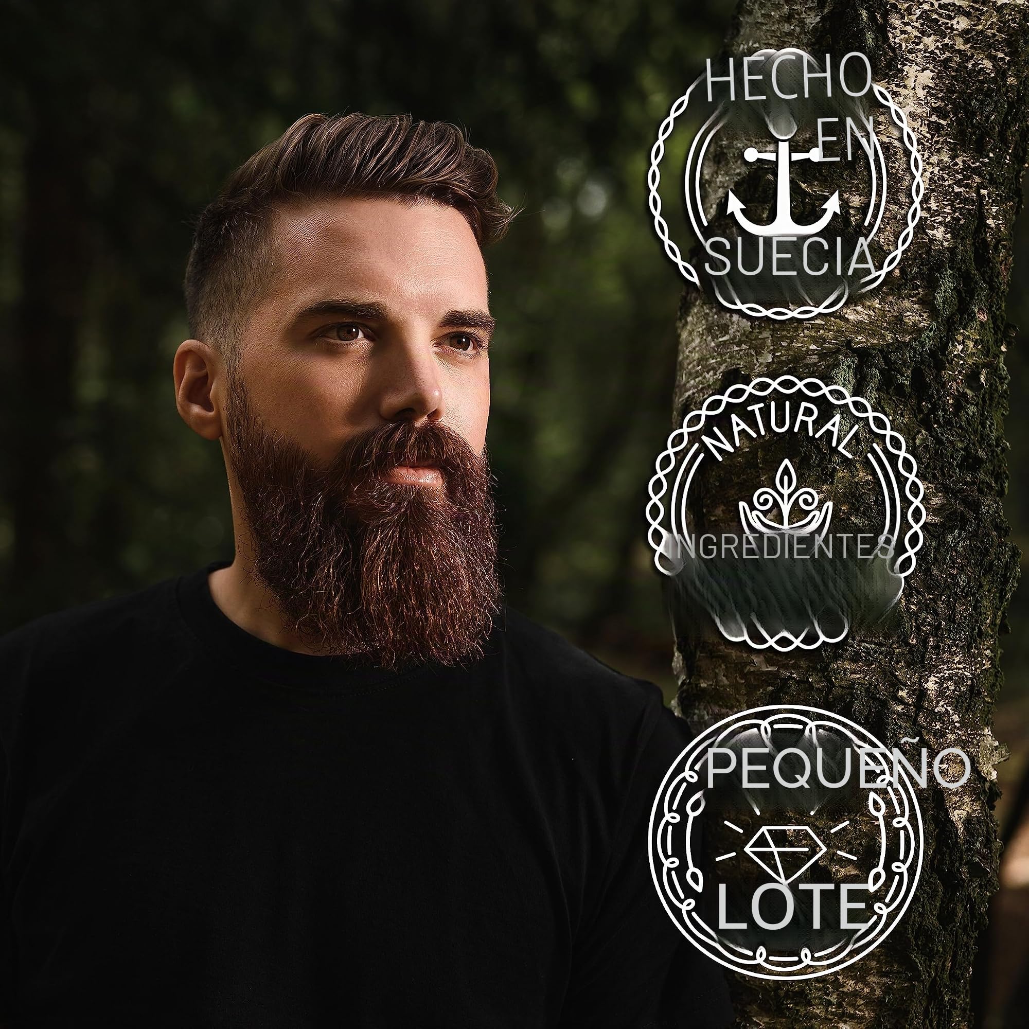Mr Bear Family - Beard Shampoo - Citrus - Champu barba hombre natural 250ml - más hidratación para una barba abundante y sana – Jabon barba y acondicionador 2 en 1 para el cuidado barba hombre
