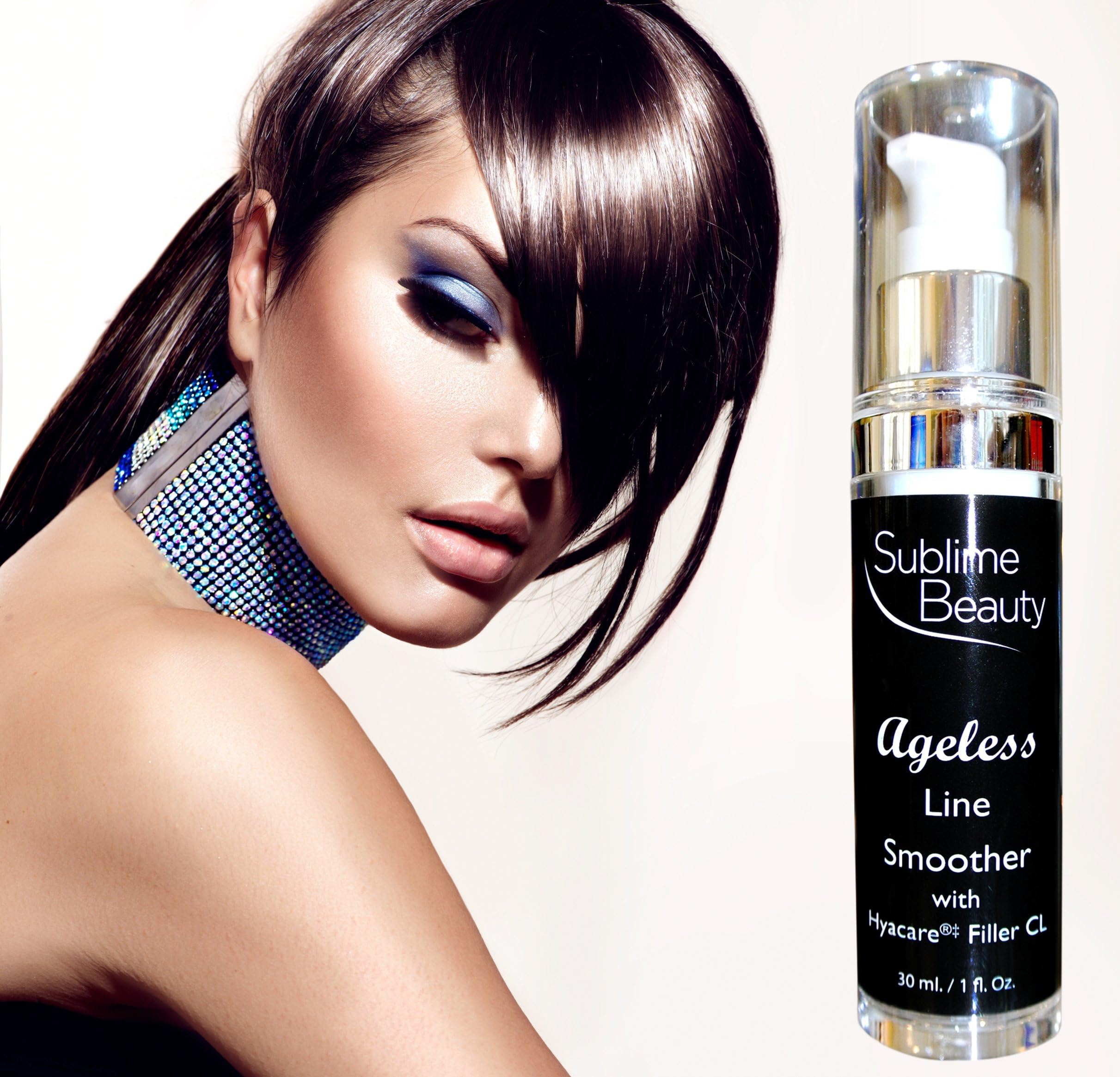 Sublime AGELESS LINE SMOOTHER with Hyacare Filler CL, 1 oz. Topical DERMAL FILLER to Reduce, Relax & Fill Wrinkles. Includes Matrixyl and Argireline. 100% Moneyback Guarantee.