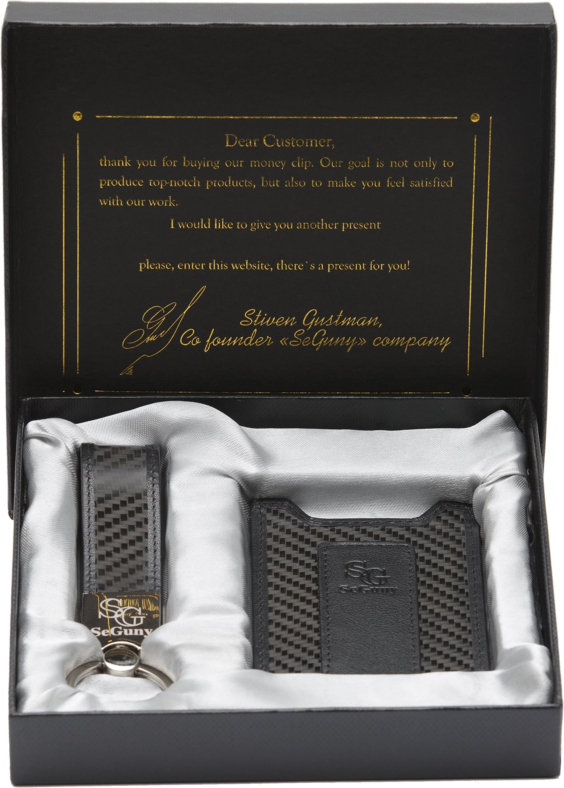 Carbon Fiber Wallet - Money Clip Magnetic Wallet RFID with Credit Card Holder