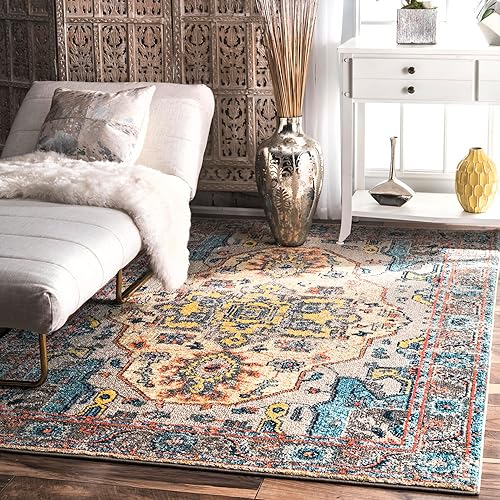 Miniatura 10 de nuLOOM Corbett - Alfombra de estilo retro bohemio 10 x 14 pies multi Polipropileno Multicolor