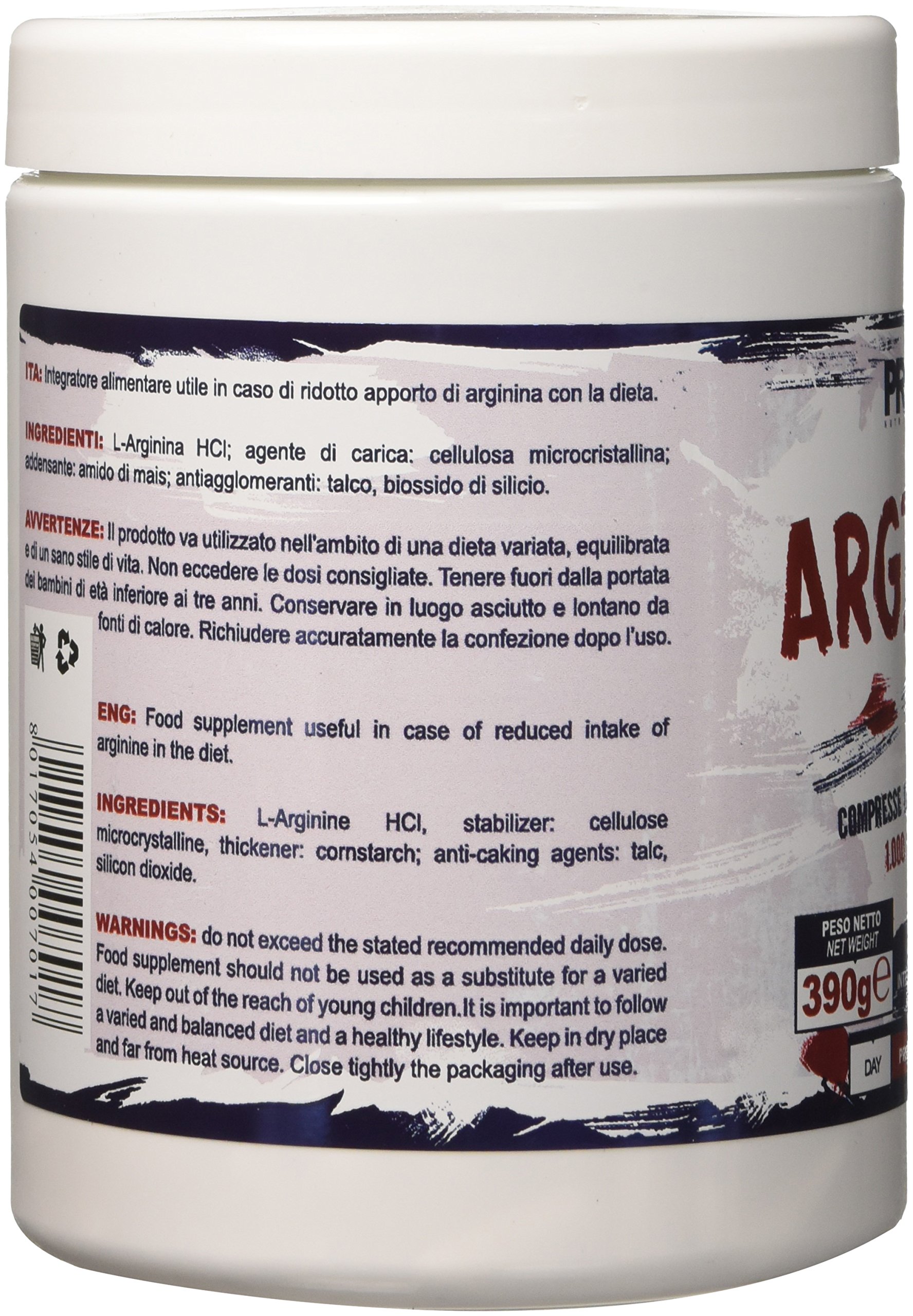 Prolabs Arginine Pure - Barattolo da 300 cpr