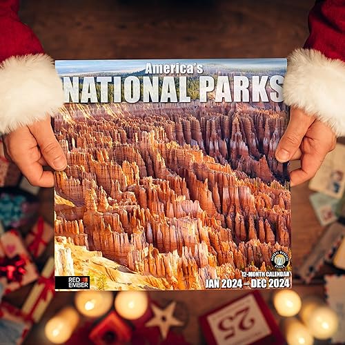 Miniatura 6 de RED EMBER America's National Parks - Calendario mensual de pared colgante 2024  12 x 24 pulgadas abierto  Papel grueso y resistente  Regalo  Hermoso