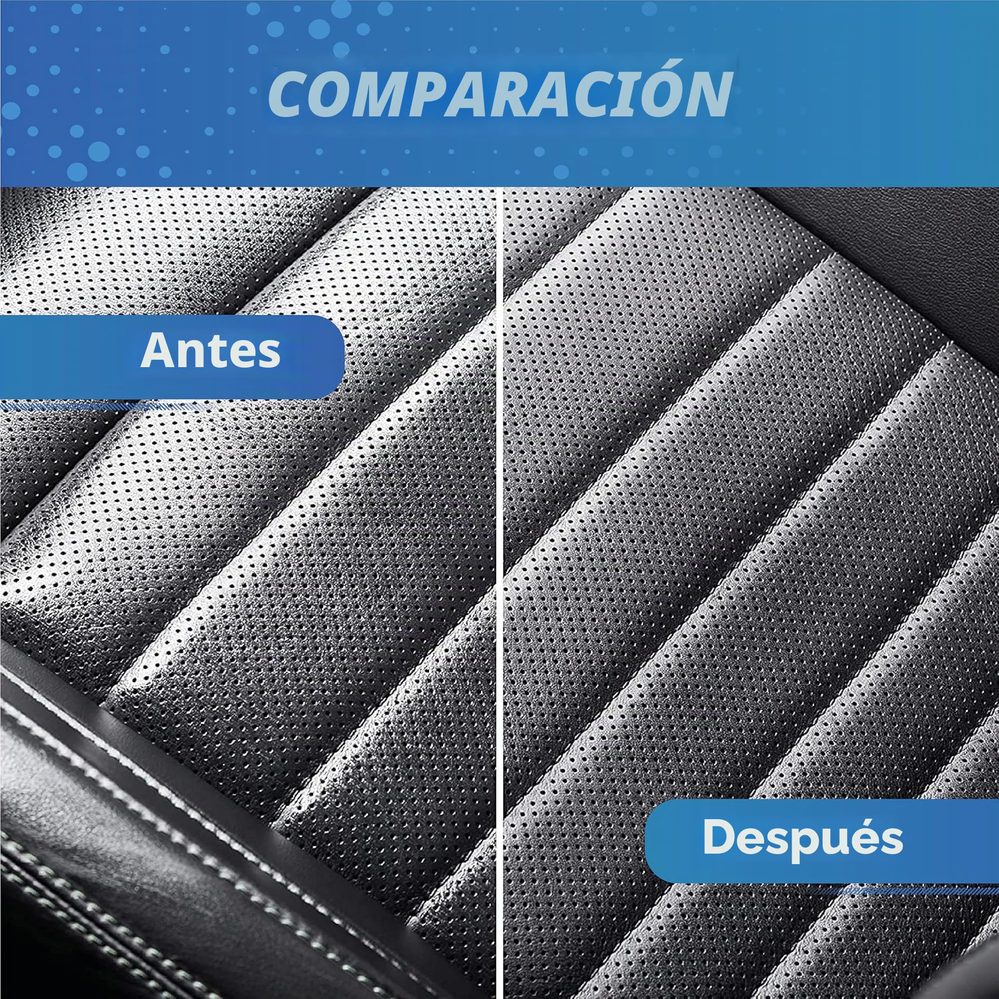 detailmate Interior Cleaning Set - Koch Chemie POL Star Limpiador de Textiles, Cuero y Alcántara 1 litro - vaso medidor de 50 ml, resistente a productos químicos