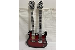 ktone 6/6 String Acoustic Electric Double Neck Guitar