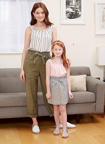 Miniatura 3 de McCall's Patterns McCall's Learn - Camisetas sin mangas, faldas, pantalones cortos y pantalones, para mujer 8-22 y tallas de niña 3-8, patrón de