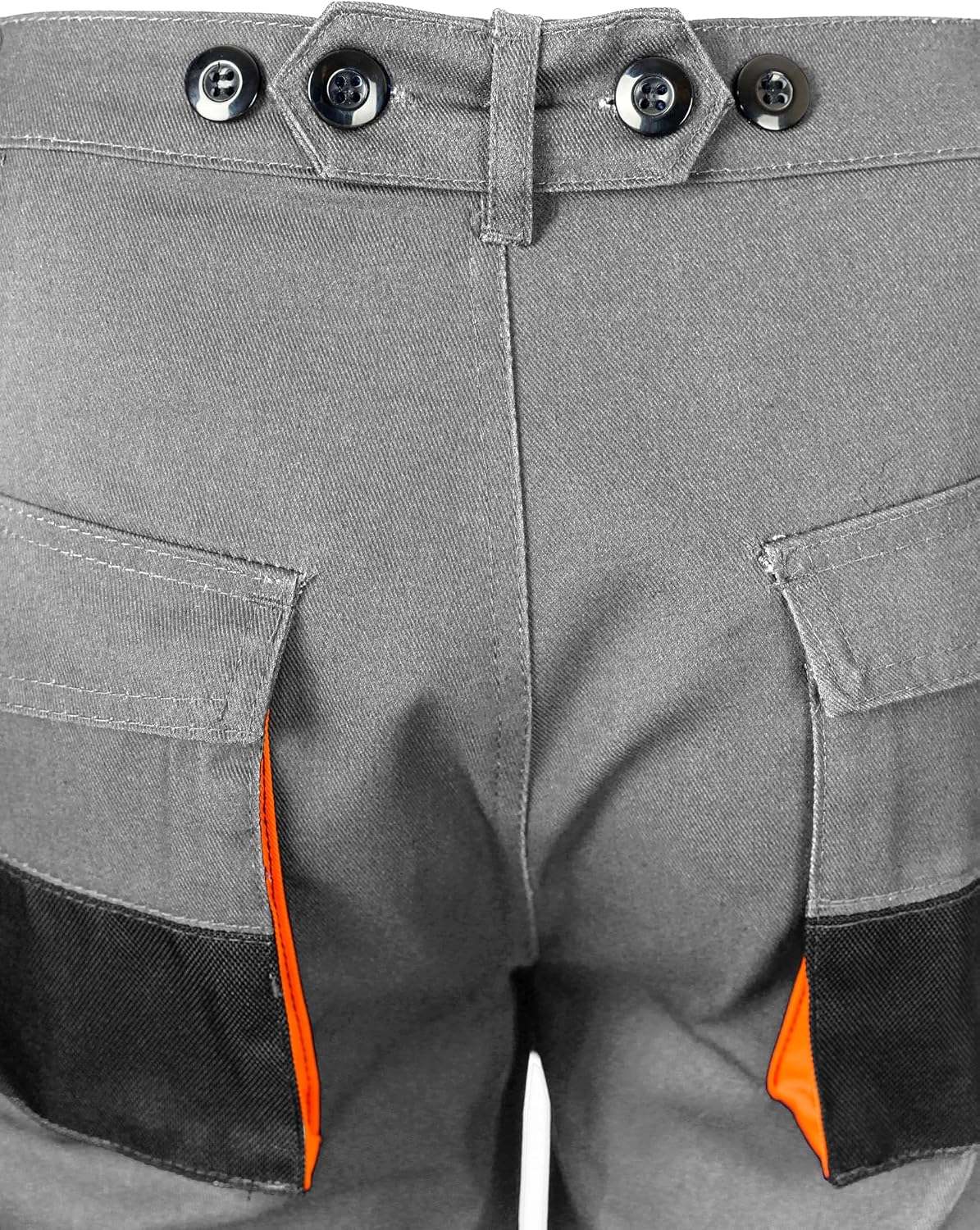 Mens Cargo Work Trousers with Knee Pad | Multi Pocket Stretch Fit Workwear | Safety Pants for Construction Painters