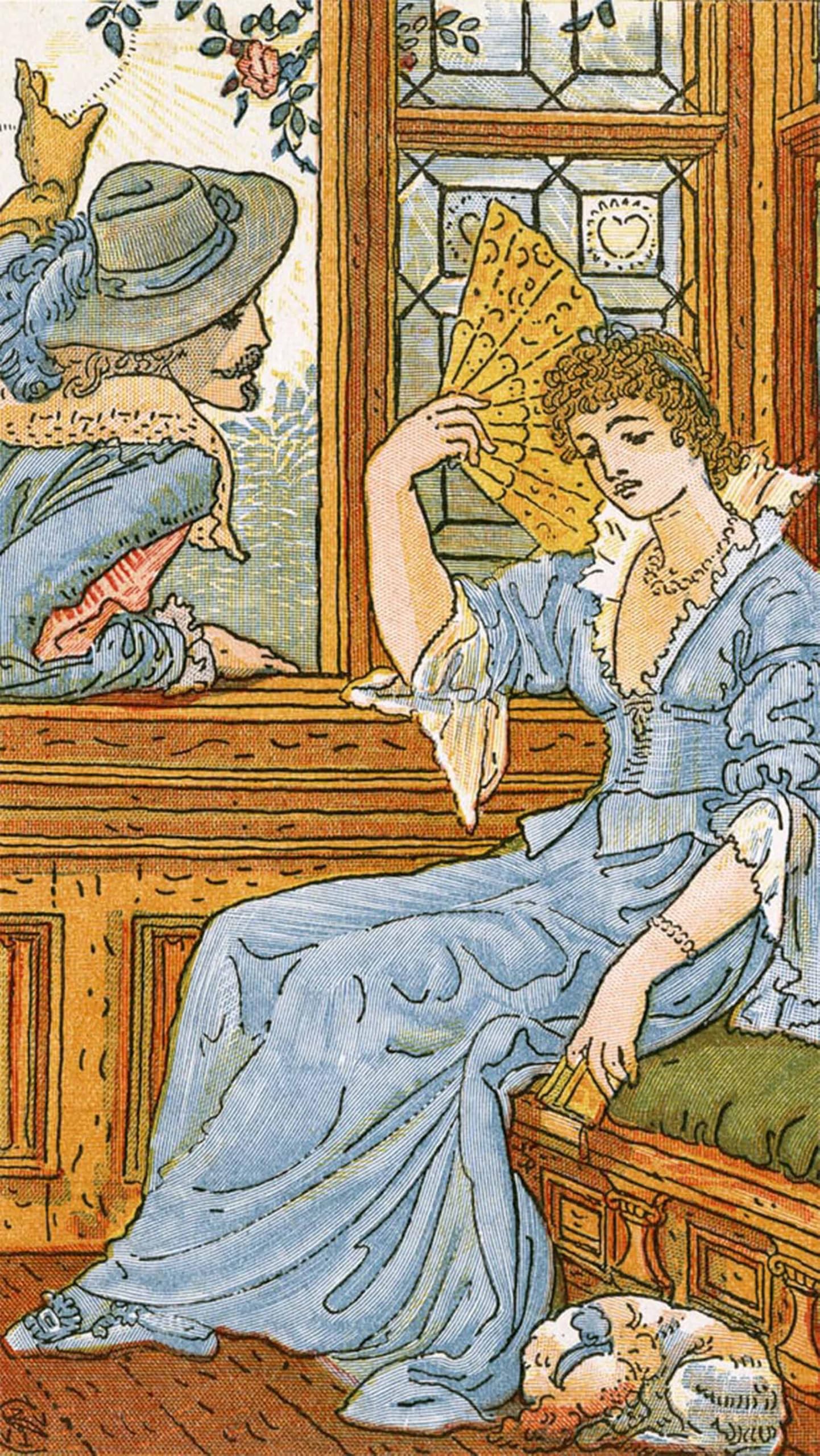 ARTXLXXBN Famous Print Painting Colorful Art Print Since First I Saw Your Face by Walter Crane Canvas Art Decorations for Home Decor 60x90cm