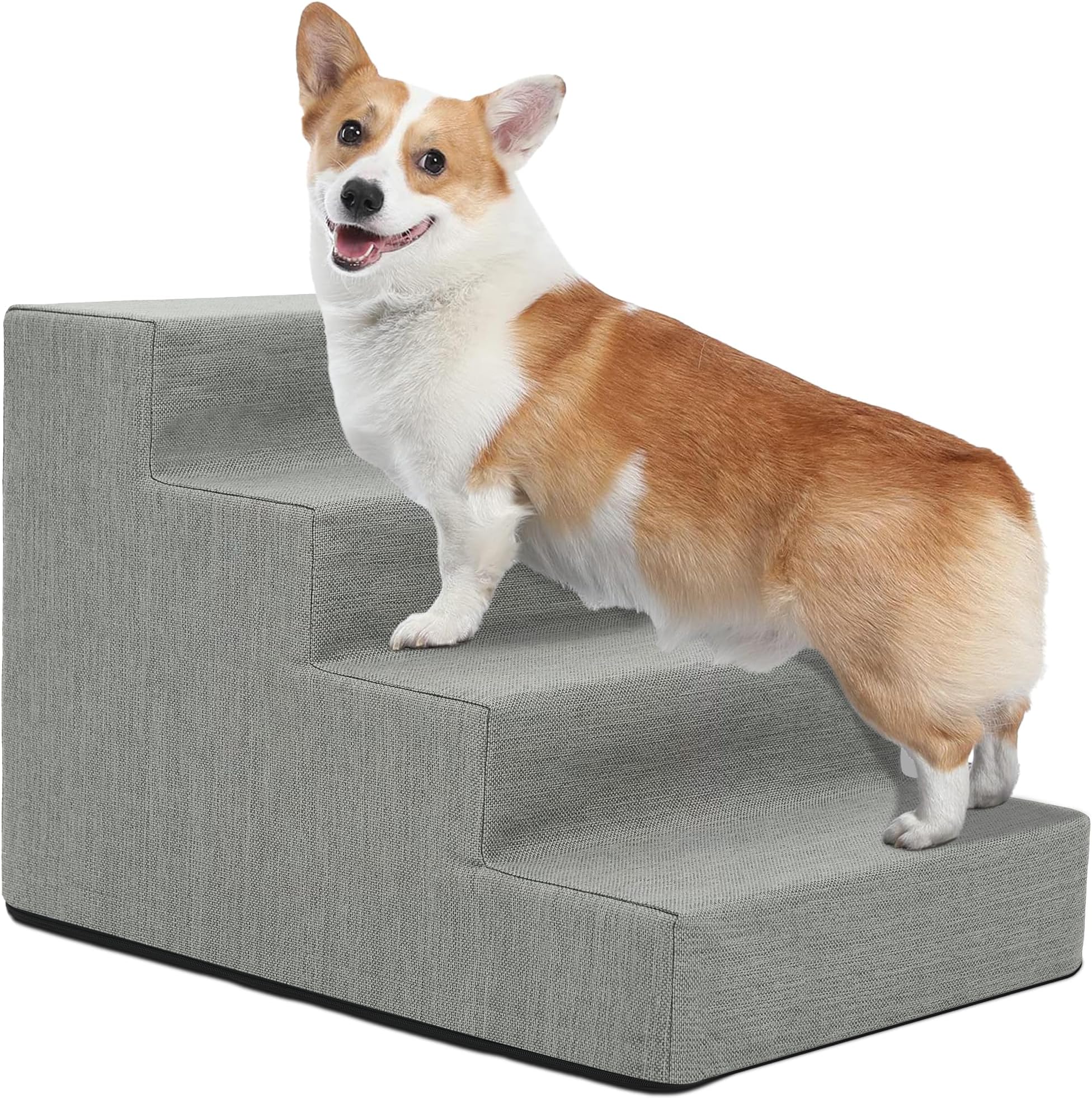 Dog Stairs for Small Dogs, 3 Steps Dog Steps for Bed Couch