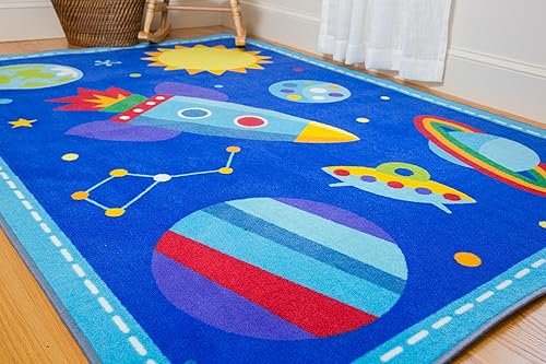 Miniatura 5 de Wildkin Alfombra infantil de 39 x 58 pulgadas para niños y niñas, ideal para aulas, salas de juegos y dormitorios. Cuenta con respaldo