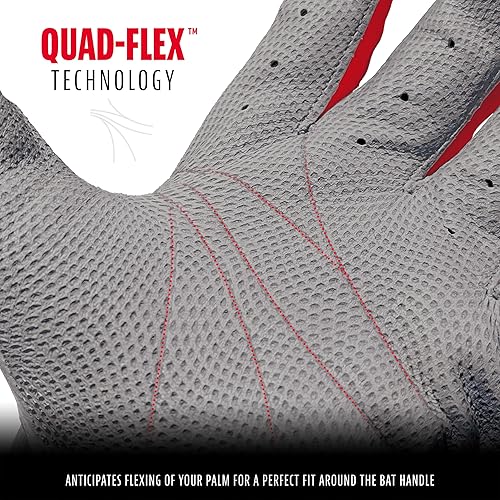 Miniatura 115 de Franklin Sports MLB - Guantes de bateo de béisbol CFX Pro para adultos + jóvenes, béisbol + sóftbol, varios tamaños + colores Negro/Negro