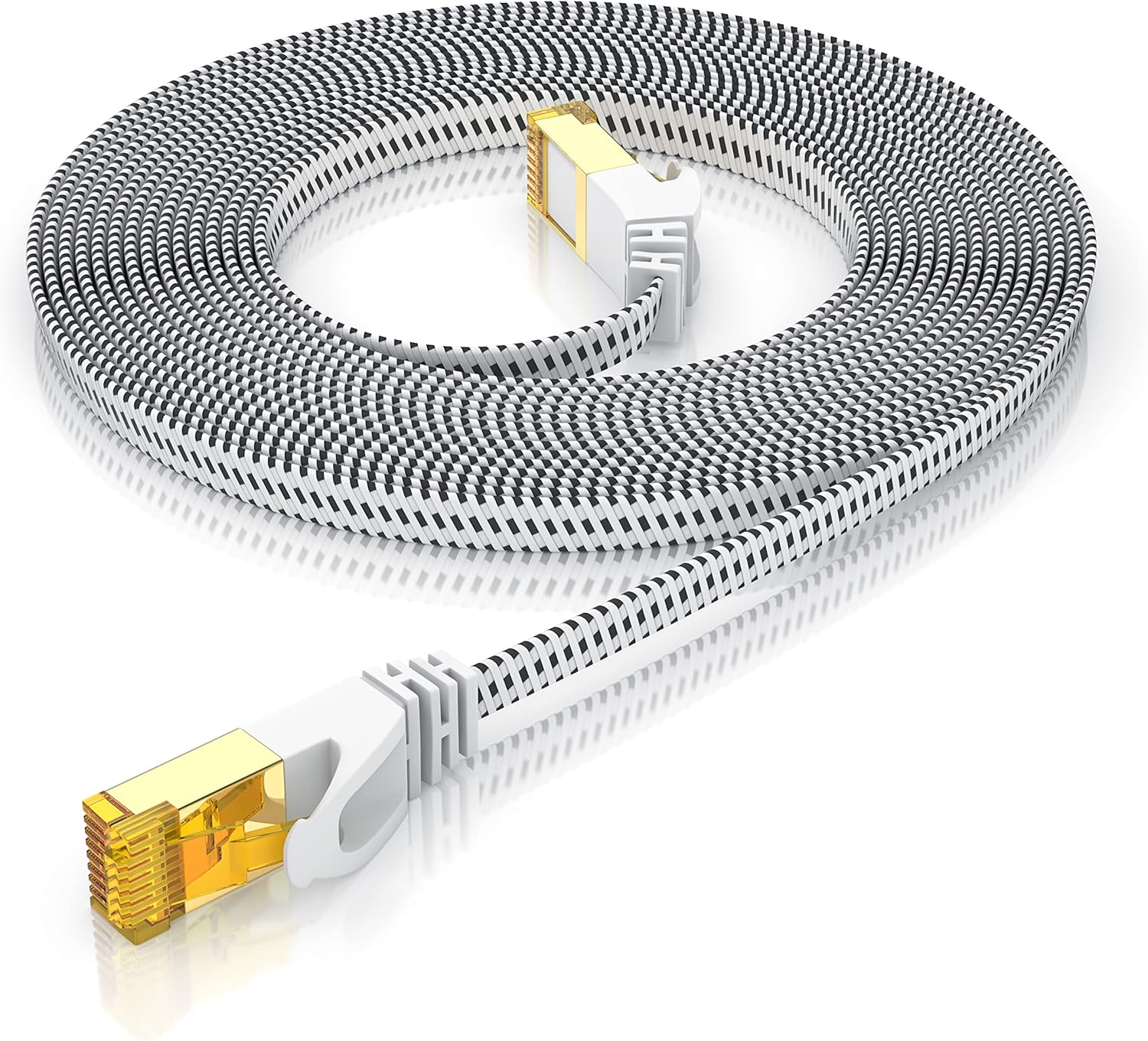 CSL Cavo Di Rete CAT 8.1 - 40 Gbit/s, 10 M, Schermatura S/FTP, Nero, Per Internet Ad Alta Velocità - Foto 3