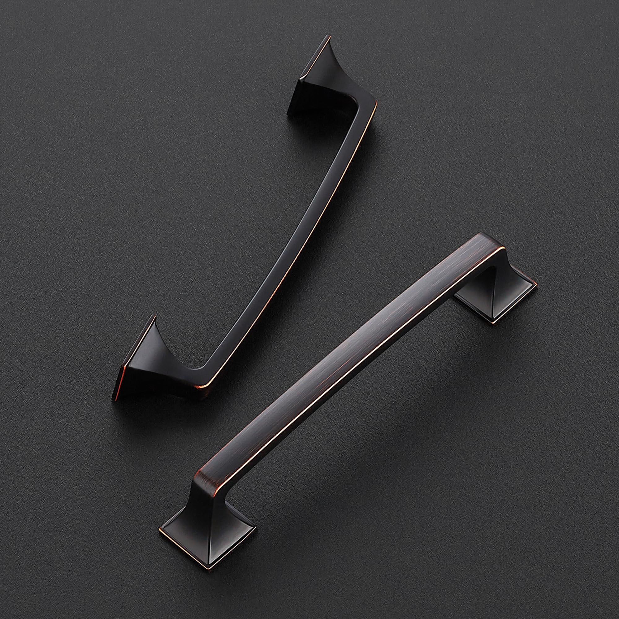 Poignées De Tiroir Uxcell Ton Bronze - Entraxe 40mm / 27mm - Lot De 4