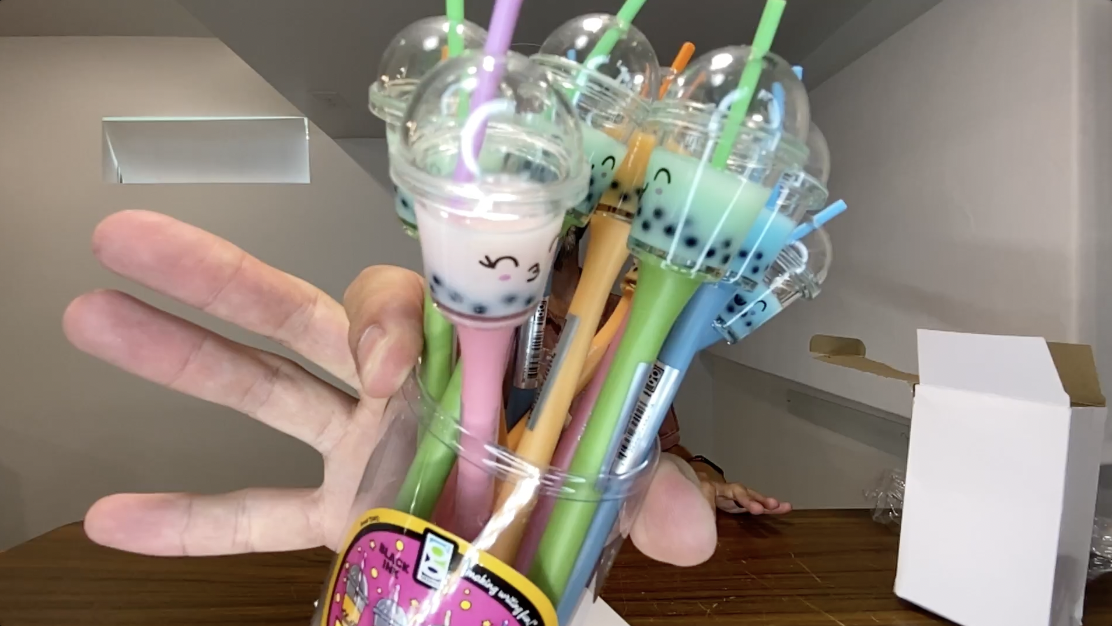 BEST Black Pens for Kids? | Boba Tea Pen Fun School Supplies