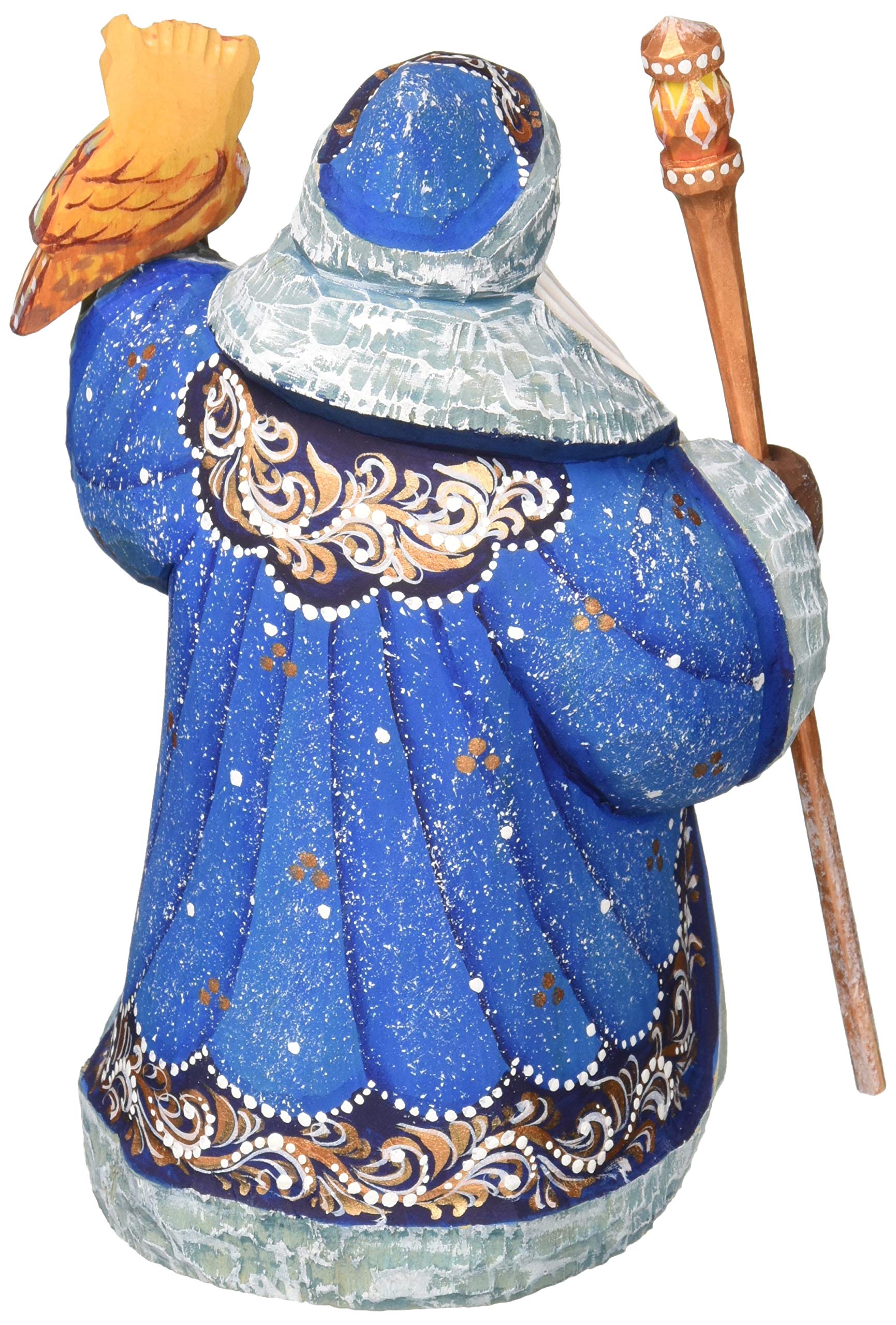 G. Debrekht Designocracy Yuletide Santa of Endearment Wood Carved Figurine - 8215568