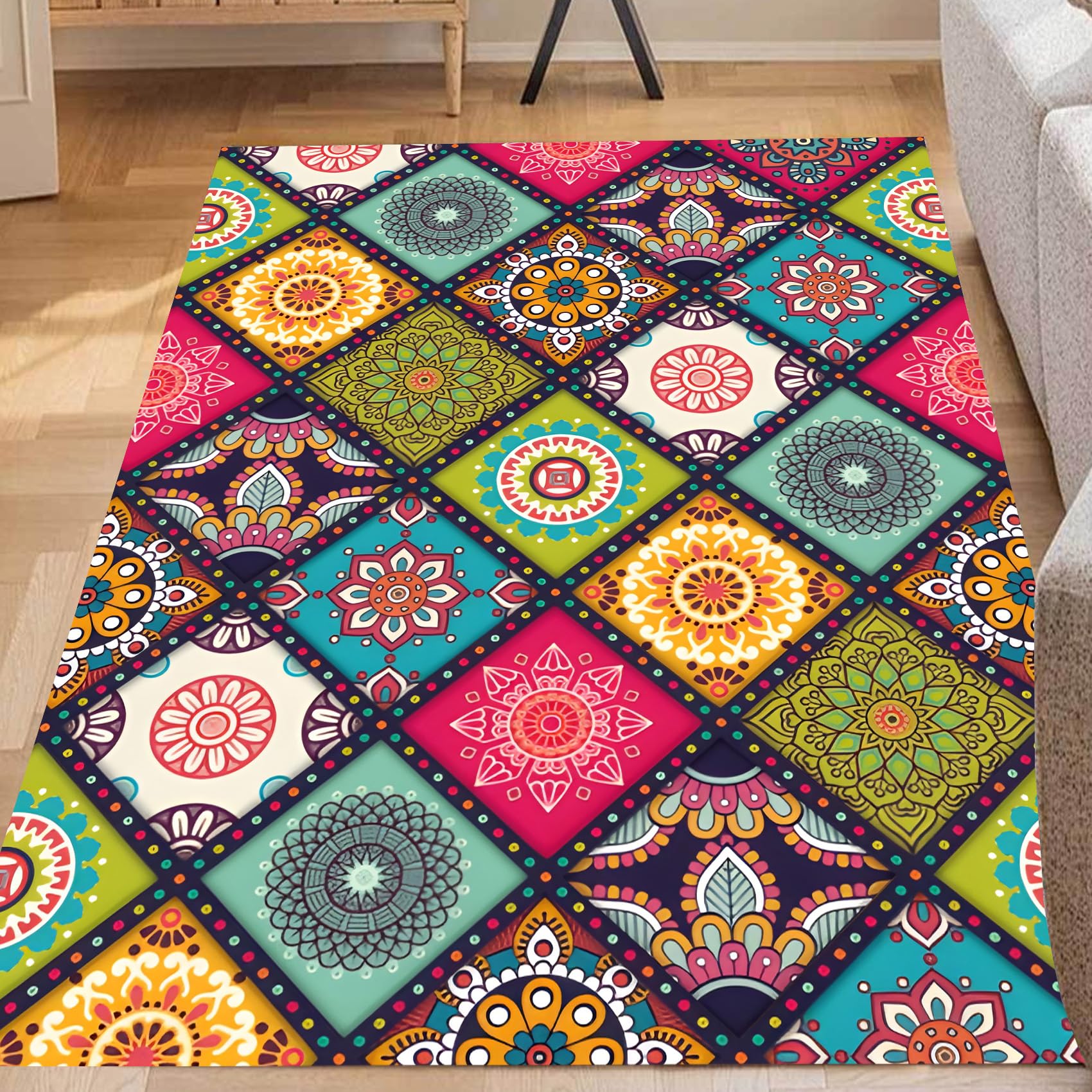 Tapis chambre adulte et salon pour réchauffer un sol carrelé