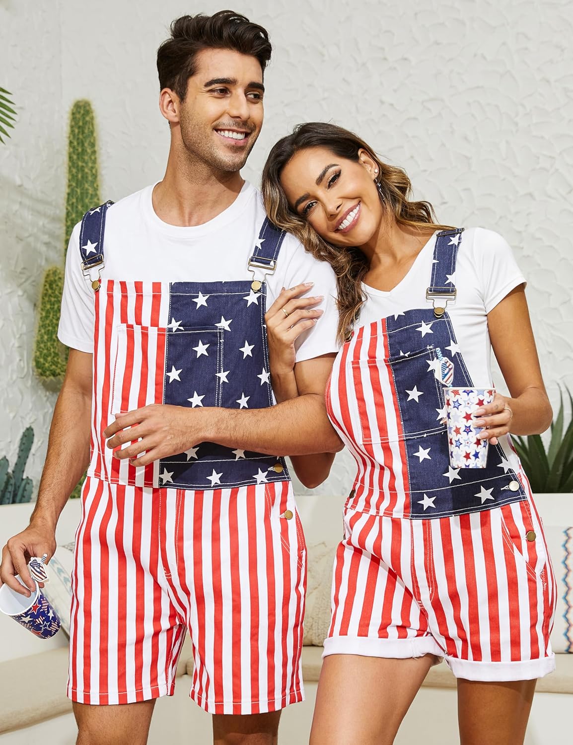 Festival Overalls for Men Fashion Jumpsuits Shorts Romper Bibs Coveralls - Image 3