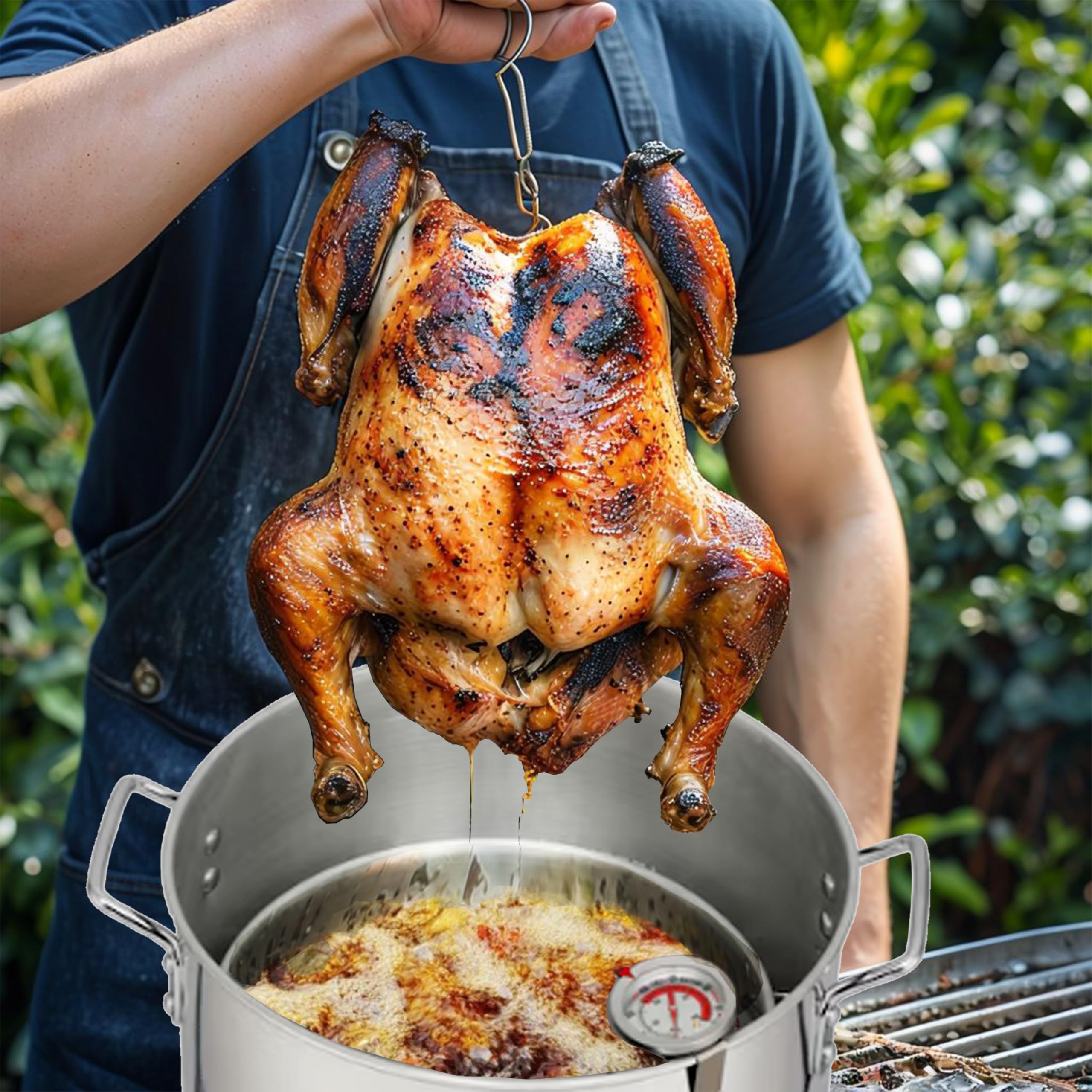 Red Mountain Valley 36QT Outdoor Propane Camping Deep Fryer with Basket, Drain Valve and Timer for Turkey, Fish and Seafood,Seafood Boiler, Large Outdoor Cooking Equipment, 54,000 BTU, 36qt Stock Pot