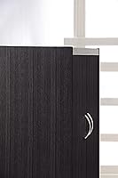 Vista 20 de Hodedah Despensa de cocina de 4 puertas con cuatro estantes, color blanco