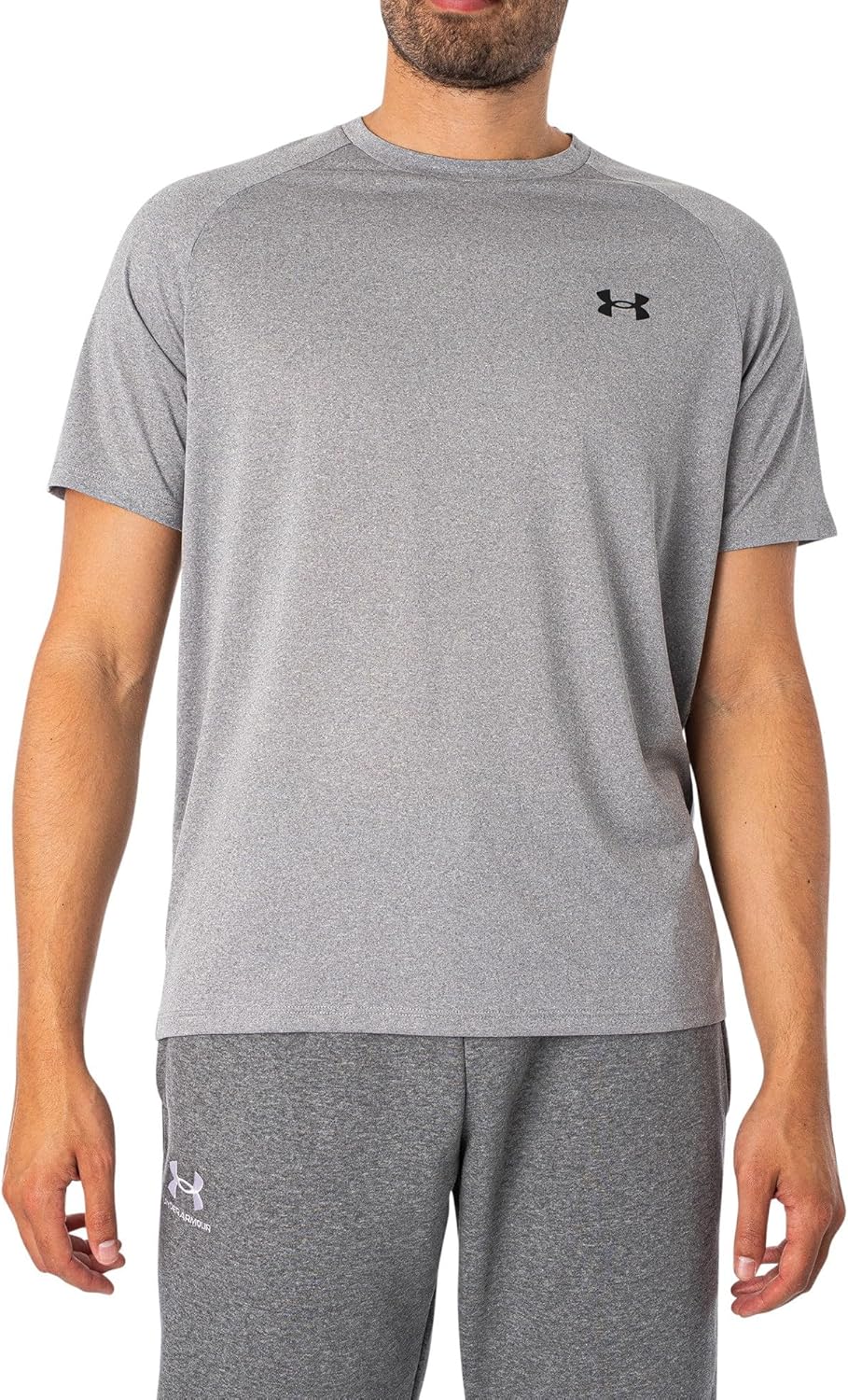 Under Armour Men's Tech 2.0 Short-Sleeve T-Shirt Standard XX-Large Steel Light Heather/Black