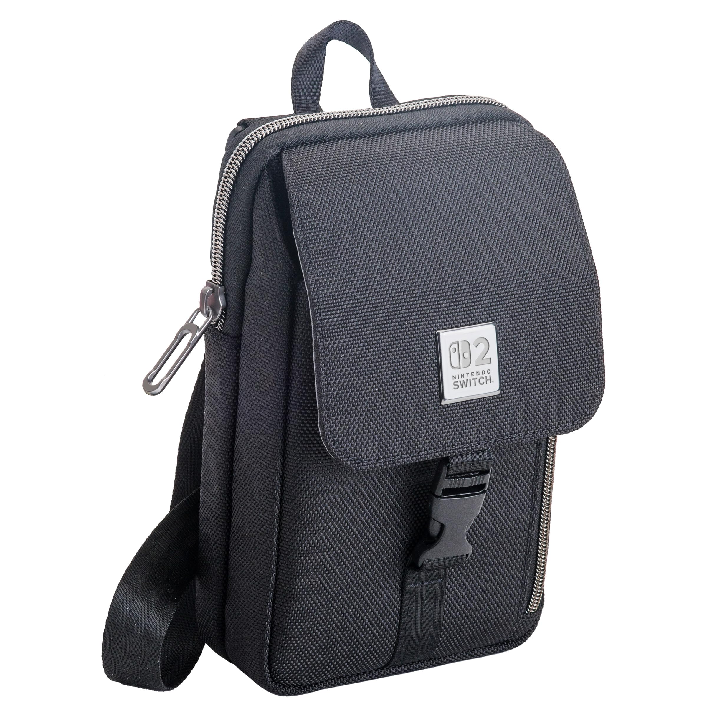 Sac à bandoulière Vertical de Luxe Game Traveler RDS Industries, modèle MC16, Compatible avec Nintendo Switch 2, Switch OLED et Switch, Coque Douce, Noir