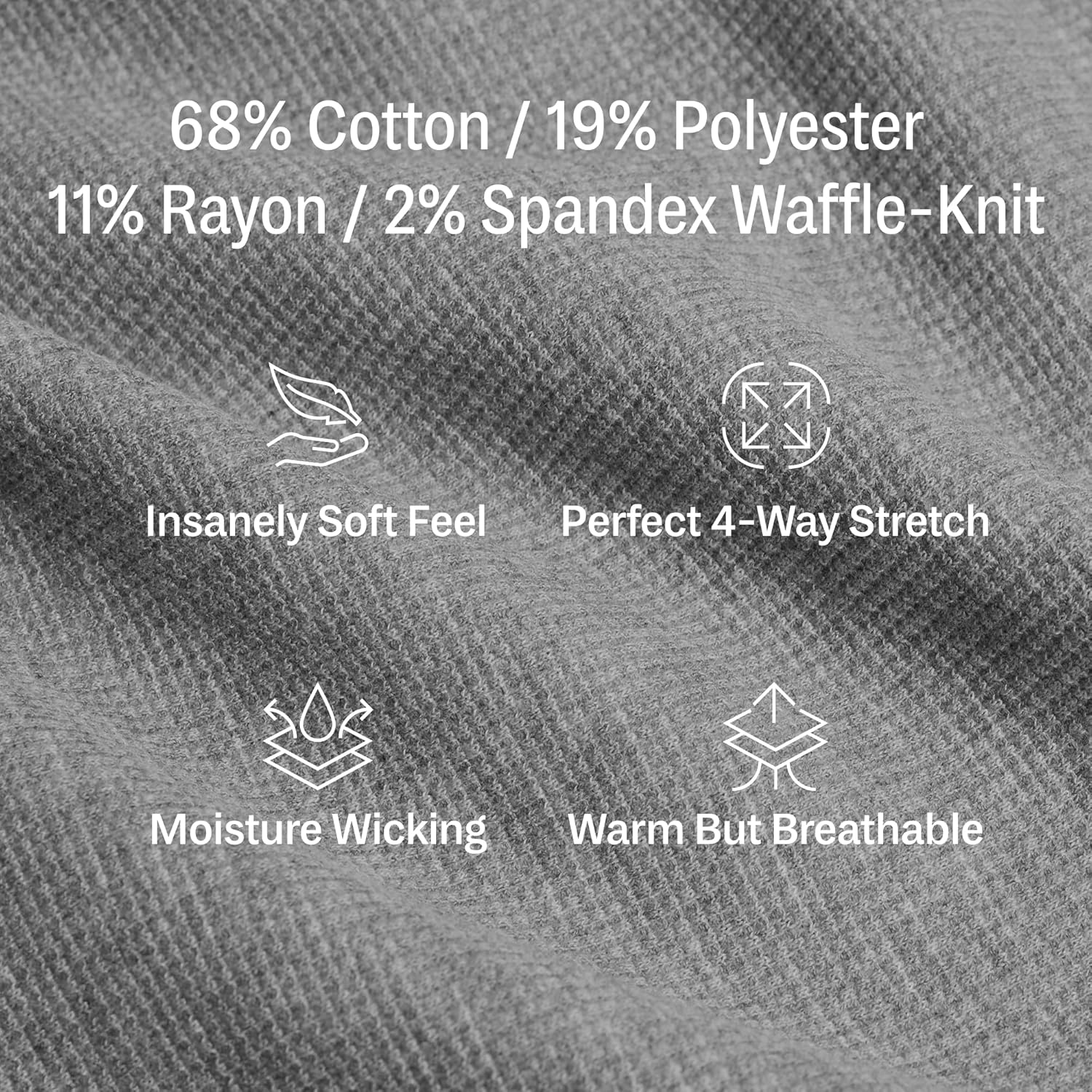 STRONGSIZE Men's Big and Tall Thermal Waffle Shirts – Longer Length Long Sleeve Shirt - Image 5