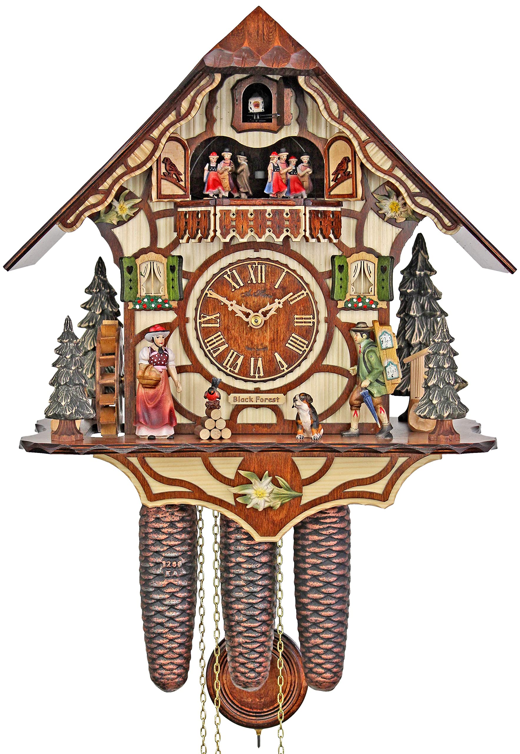 アンティークのドッグクロック Dog Clock Indiana Collectible Shelf & Mantel Clocks (1930