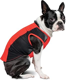 Insect Shield Pet Breathable Sleeveless Mesh Airflow Tank Top with Built in Bug and Tick Protection, Poppy, X-Small