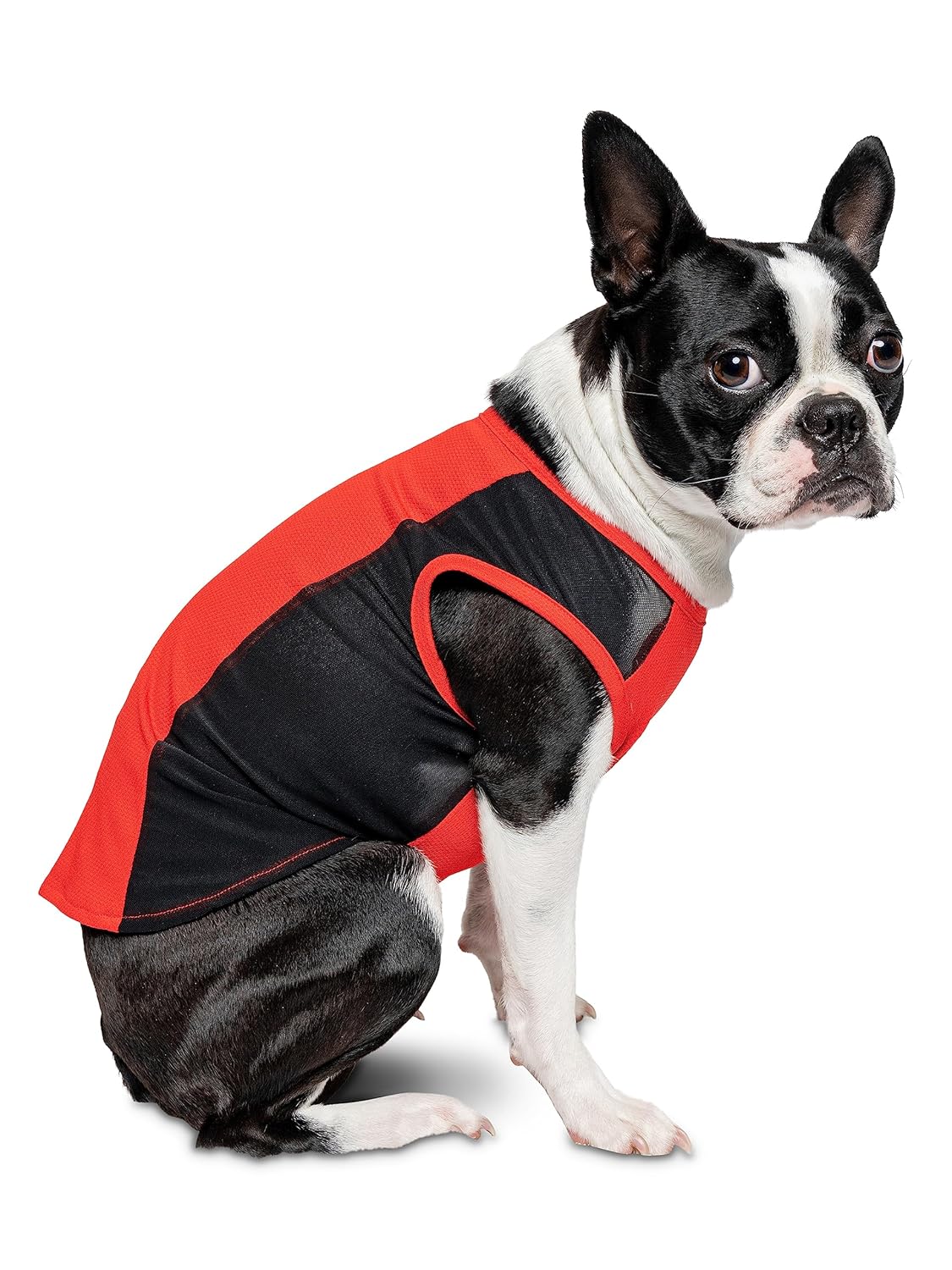 Insect Shield Pet Breathable Sleeveless Mesh Airflow Tank Top with Built in Bug and Tick Protection, Poppy, Small
