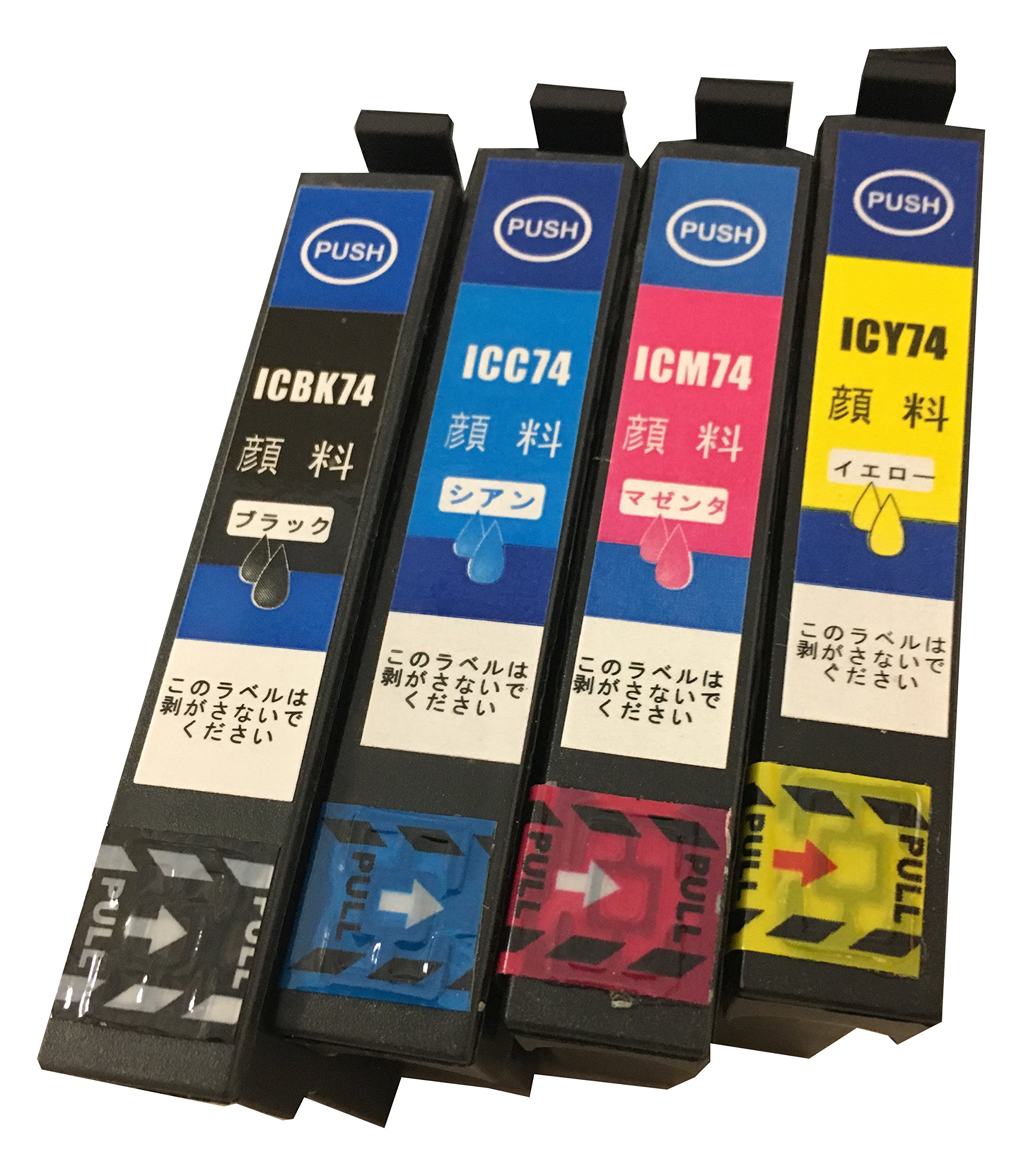 Amazon.co.jp: 【純正品同様全色顔料系インク】IC4CL74 エプソンIC74
