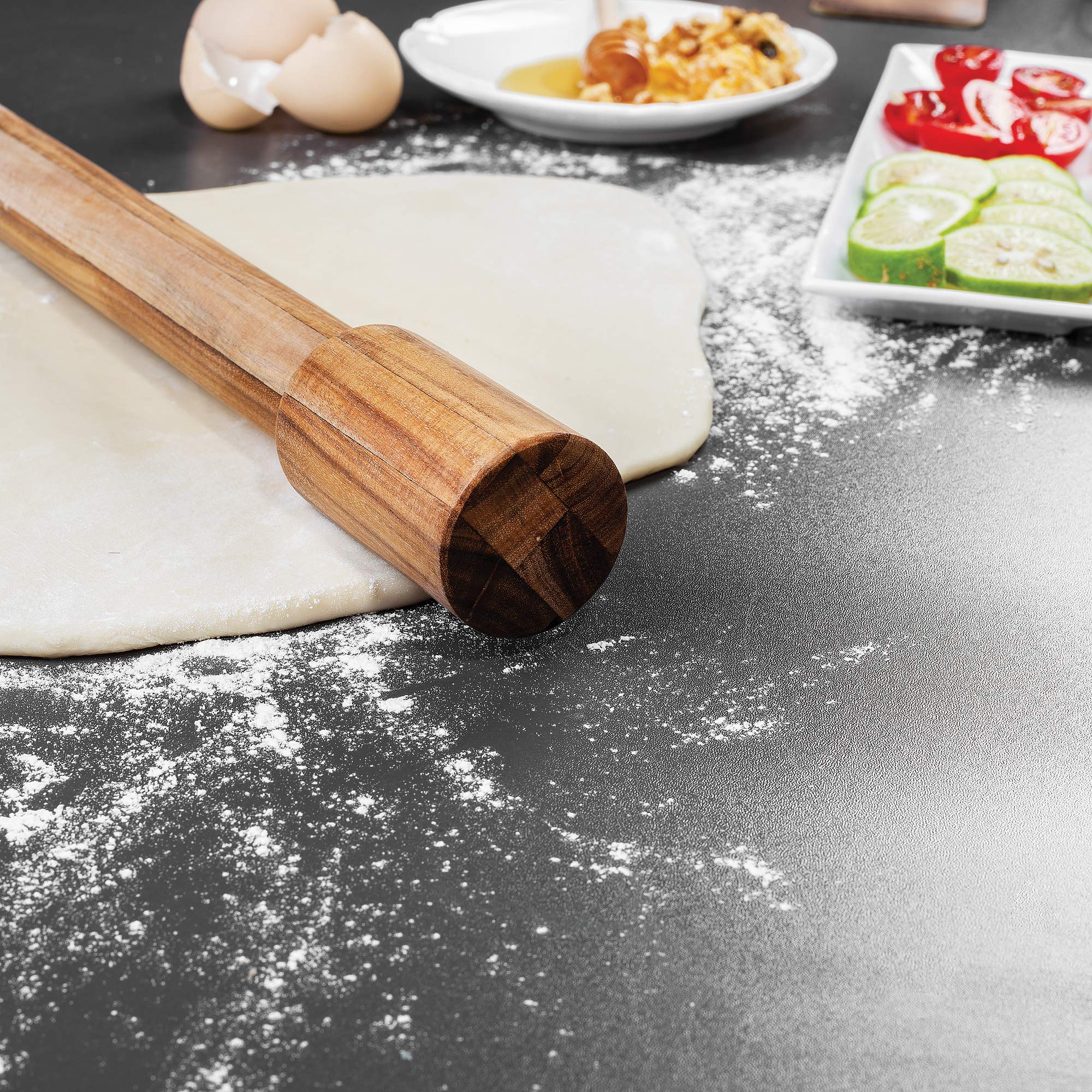 Ironwood Gourmet 28986 Set of 2 Rolling Pins Set mit 2 Teigrollern, holz, braun