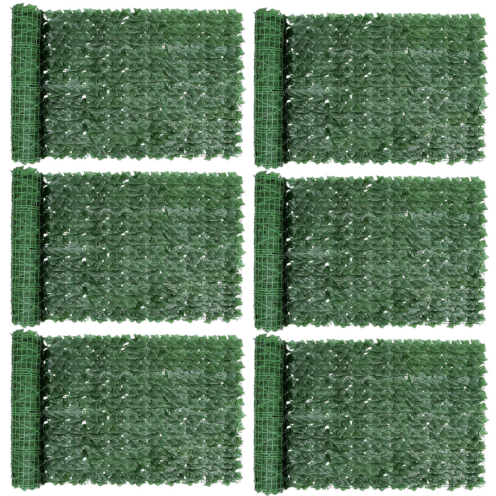 2 Stück Künstlicher Efeu Sichtschutzzaun,1M X 3M Efeu Sichtschutz Mit 200pcs Kabelbinder,UV-Schutz Sichtschutz Efeu,Balcony Privacy Screen Für Zäune, Als Für Balkone/Gärten Und Zur Verwendet