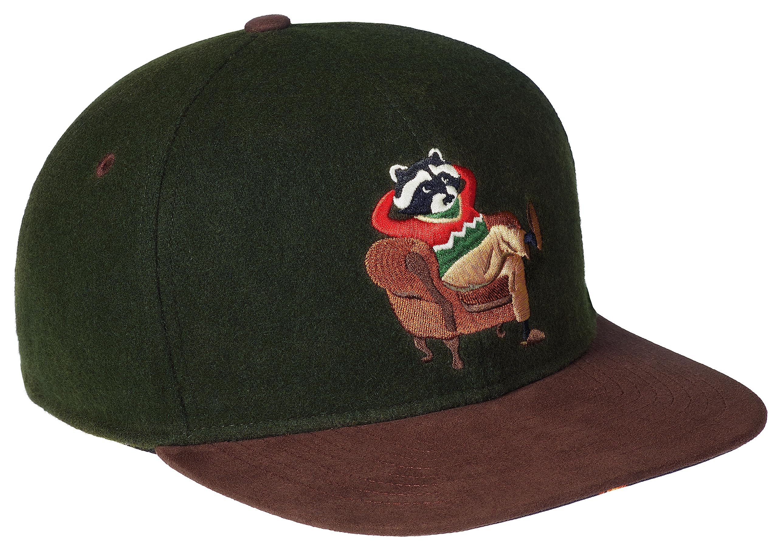 Cadency® Gorra con acogedor diseño invernal, unisex, talla ajustable, verde oscuro, Talla única