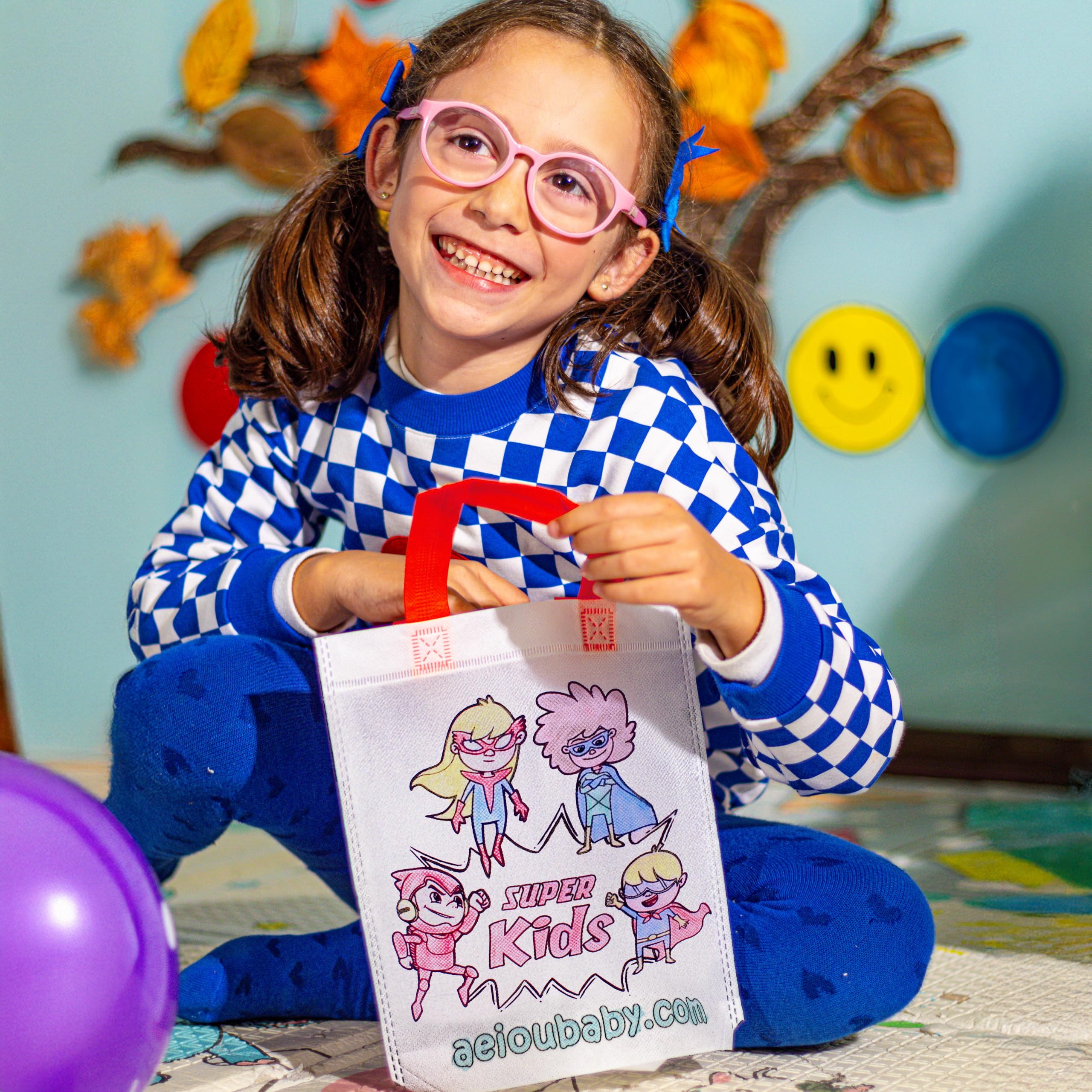 aeioubaby.com Bolsas para Colorear | Regalos de Cumpleaños para Niños con 5 Ceras y Globo | Actividad Creativa para Fiestas Infantiles | Pack 30 Cuento