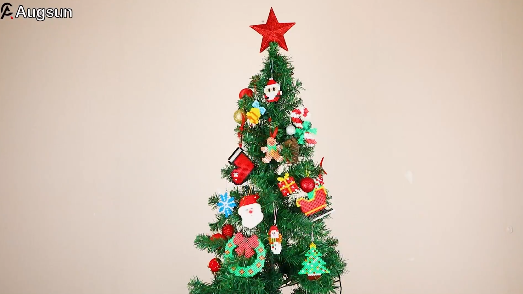 Augsun Christmas Fuse Beads Kit - 5100Pcs 24 Colors Crafting