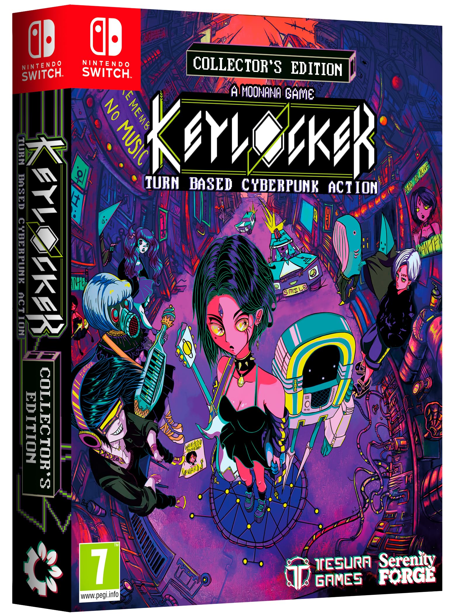 Keylocker Turn Based Cyberpunk Action Collector's Edition Nintendo Switch