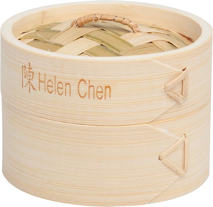 Helen's Asian Kitchen Dim Sum Food Steamer with Lid, 4Inch