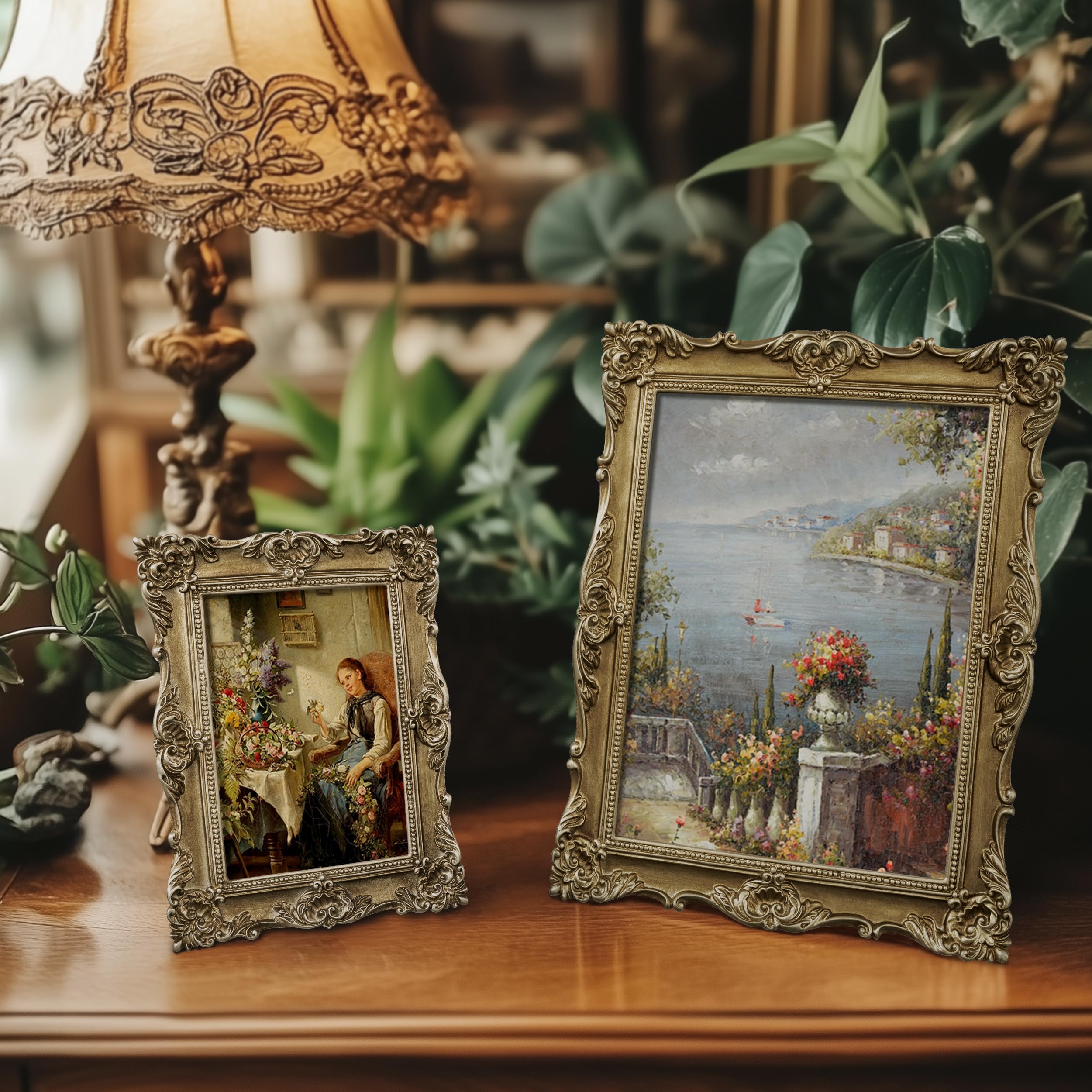 Amazon.com - eletecpro 8x10 Vintage Picture Frame Set of 2 with