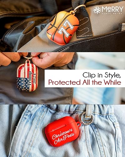 Miniatura 6 de Funda protectora personalizada para AirPods con monograma y nombre, compatible con los AirPods 1 y 2 y Pro 1 y 2, personalizable con la letra