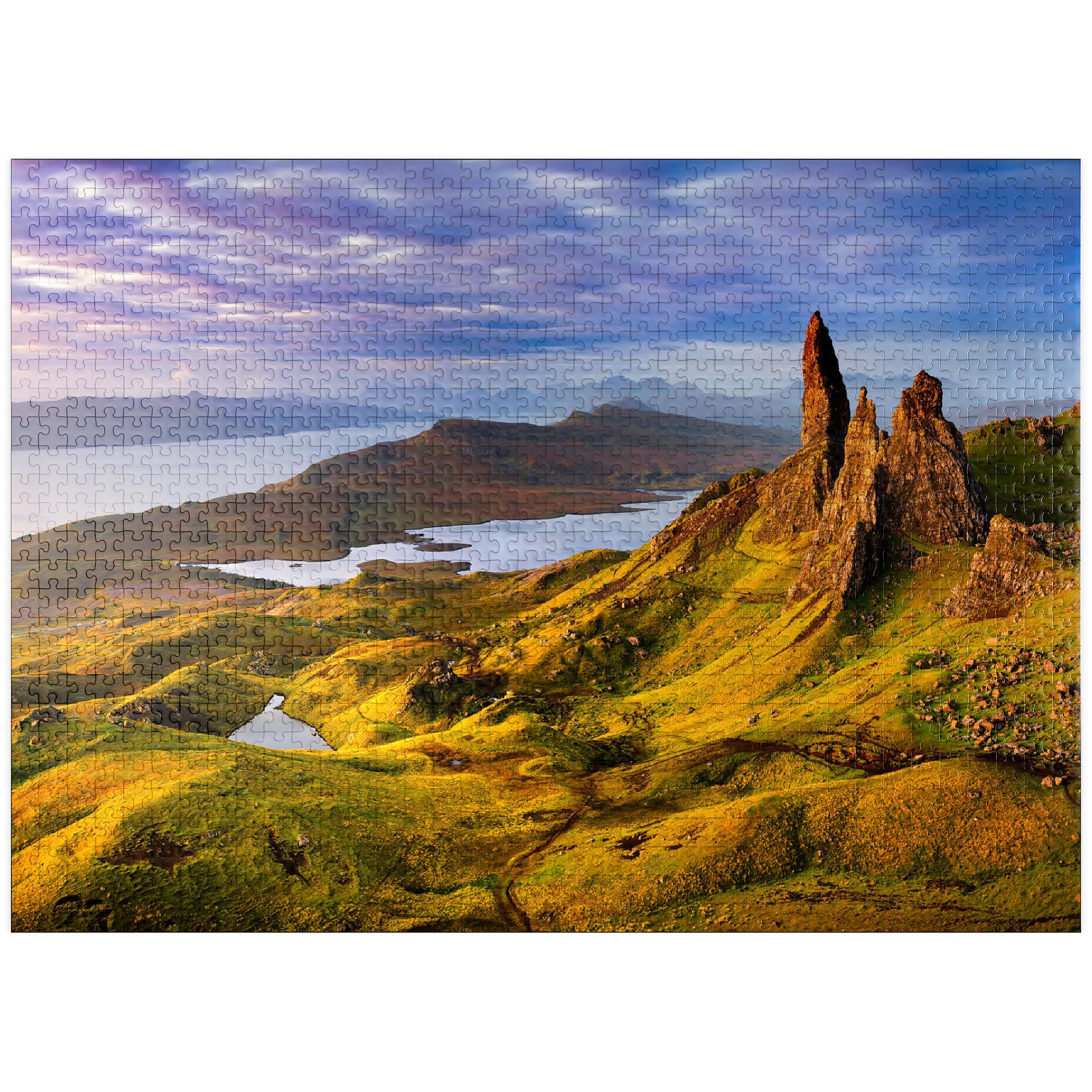 MyPuzzle Old Man of Storr Sunrise Isle of Skye Scotland - Premium 1000 Piece Jigsaw Puzzle for Adults