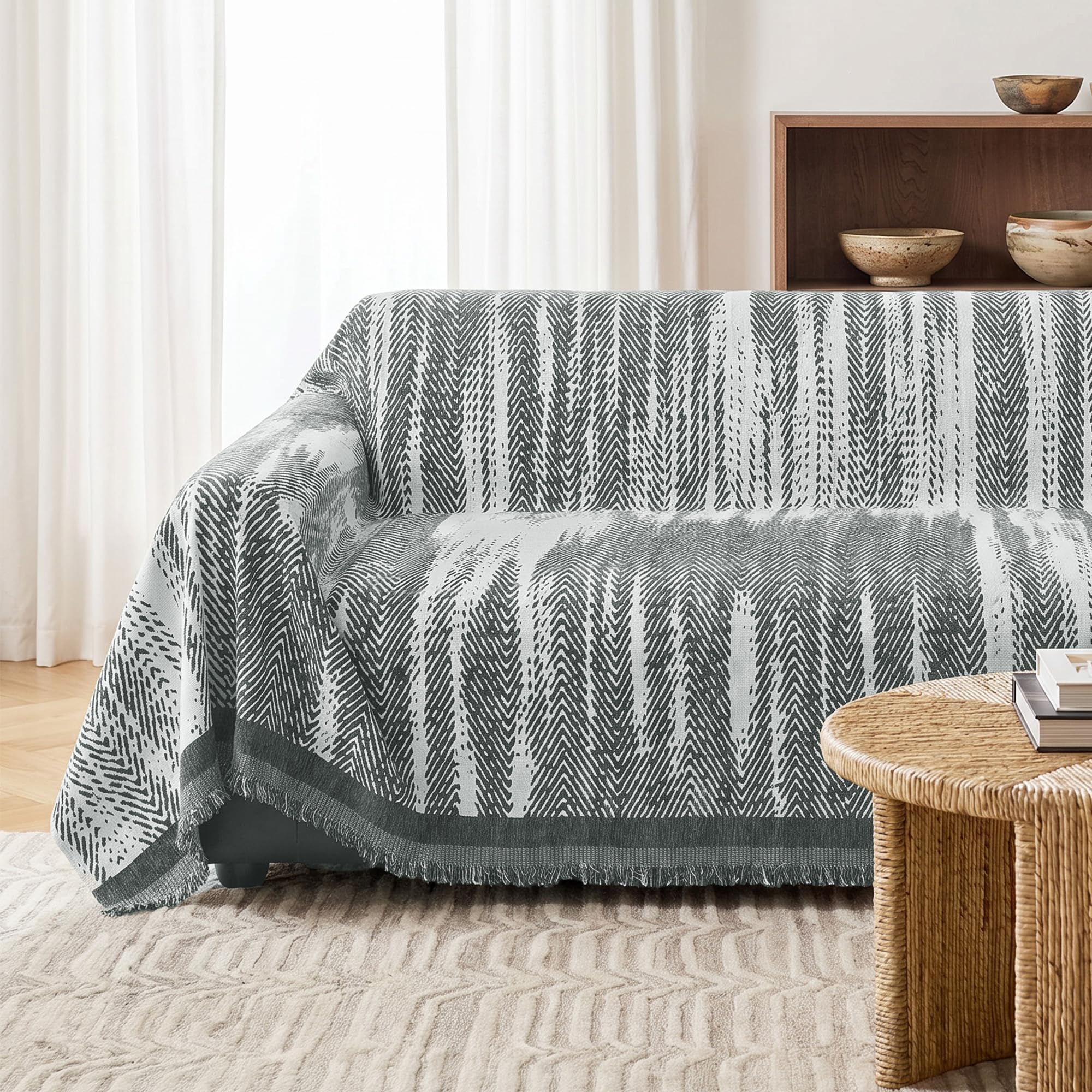 MYSKY HOME Kratzschutz für Sofa, Sofa Überzug, Sofaschutz Katze, Schonbezüge Couch, Sofa Cover