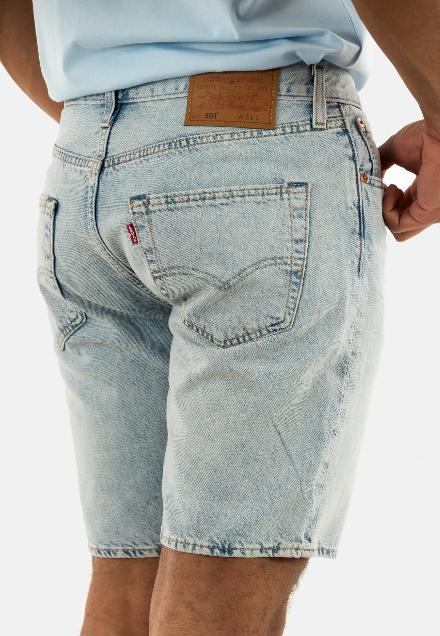 Levi's 501 Original Shorts, Pantalones Cortos Hombre, Light Thread LTWT SH, 34W